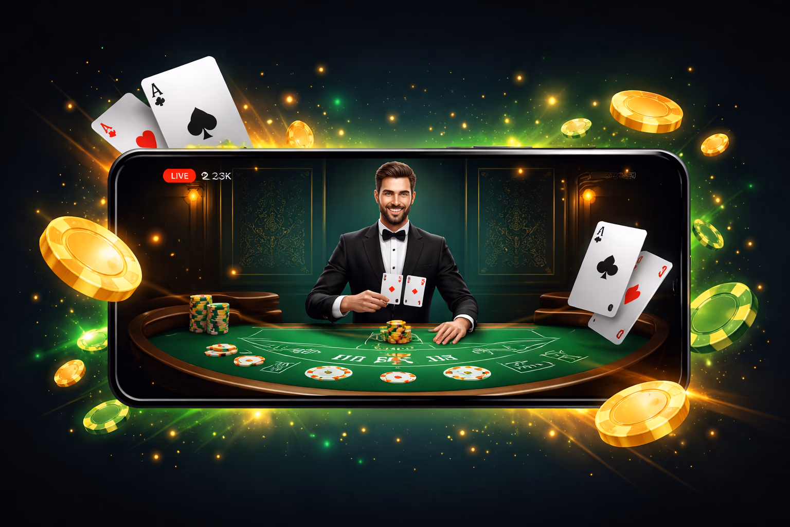 dhaka64 Android application showing casino lobby and secure login screen for players in Bangladesh